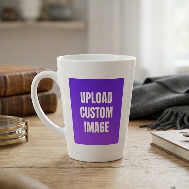 Upload 2 Custom Image - Add Your Own To Print On A Latte Mug (Creator Uploaded)