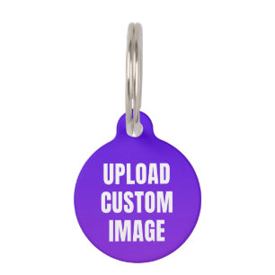 Upload 2 Custom Image - Add Your Own To Print On A Pet Tag