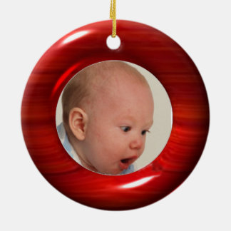 Upload 2 photos to cherry wood illusion ornament