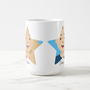 Upload 2 Pictures of your Superstar Family Friends Coffee Mug