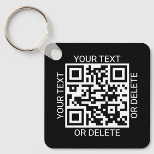 Upload 2 QR Codes Payment App or Website Black Key Ring