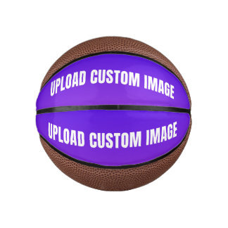 Upload 2Custom Image - Add Your Own To Print On A Mini Basketball