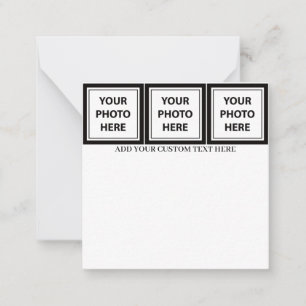 Upload 3 Photos & Add Text – Customise Picture Card