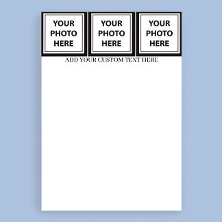 Upload 3 Photos & Add Text – Customise Picture Custom Letterhead