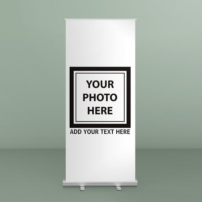 Upload 3 Photos & Add Text – Simple Picture Retractable Banner (Creator Uploaded)