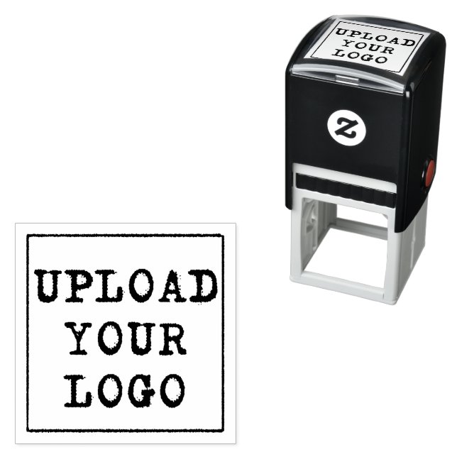 Upload A Business Logo Custom Square Self-inking Stamp (In Situ)