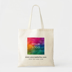 Upload Add Company Website Logo Here Budget Tote Bag