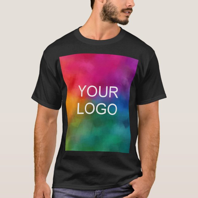 Upload Add Image Logo Photo Personalised Template T-Shirt (Front)