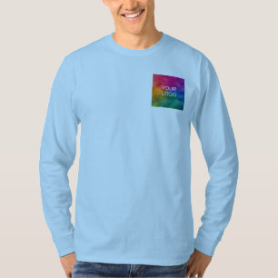 Upload Add Image Logo Template Double Sides Men's T-Shirt