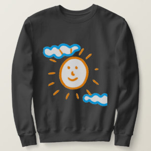 Upload Art Painting Turn Kids Artwork to Grey Sweatshirt
