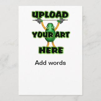 Upload art to invitation 4x8 in