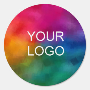 Upload Business Logo Outdoor Template Circle Yard Garden Sign