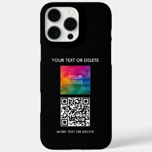 Upload Business Logo QR Code Create Your Own iPhone 16 Pro Max Case