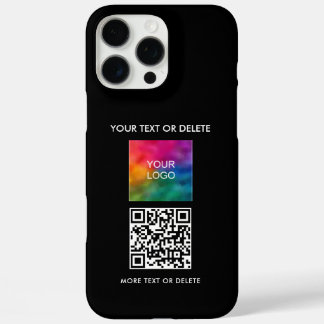 Upload Business Logo QR Code Create Your Own iPhone 16 Pro Max Case