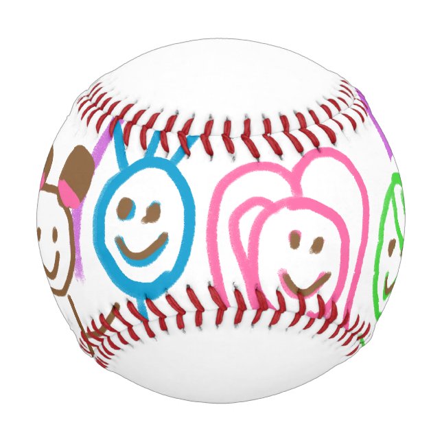 Upload Childs Drawing Turn Kids Artwork to Baseball (Back)