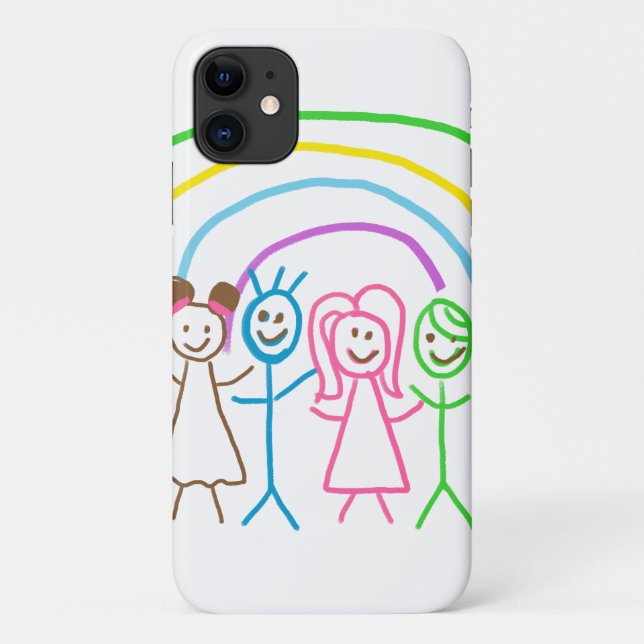 Upload Childs Drawing Turn Kids Artwork to Case-Mate iPhone Case (Back)