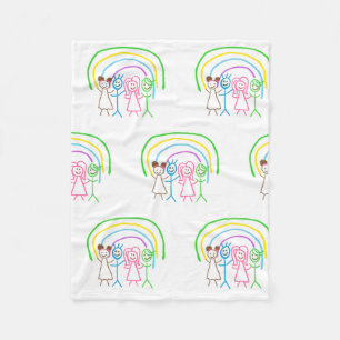 Upload Childs Drawing Turn Kids Artwork to Fleece Blanket