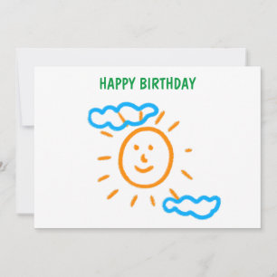 Upload Childs Drawing Turn Kids Artwork to Holiday Card