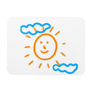 Upload Childs Drawing Turn Kids Artwork to  Magnet