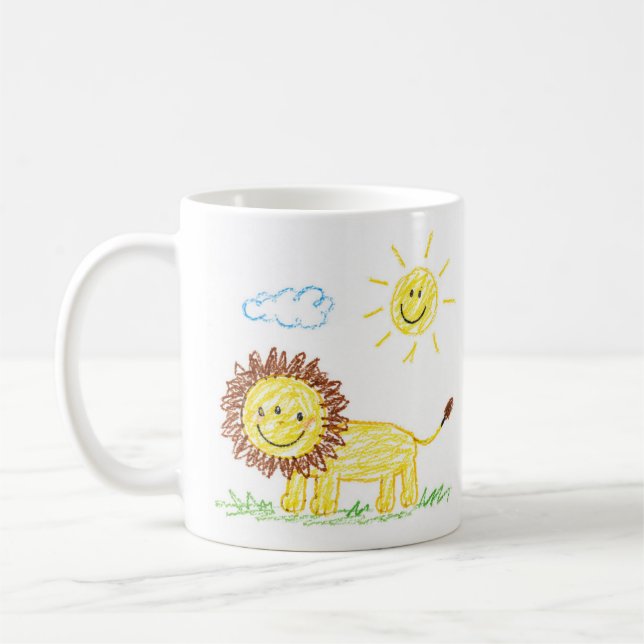 Upload Childs Drawing Turn Kids Artwork to Mug (Left)