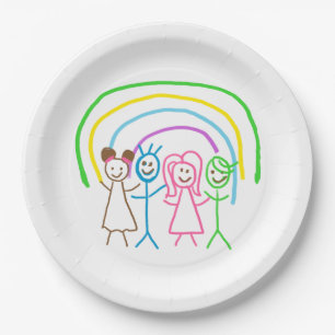 Upload Childs Drawing Turn Kids Artwork to Paper Plate