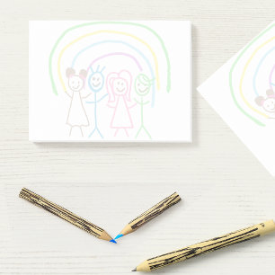 Upload Childs Drawing Turn Kids Artwork to Post-it Notes