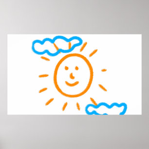 Upload Childs Drawing Turn Kids Artwork to  Poster