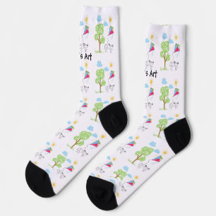 Upload Childs Drawing Turn Kids Artwork to Socks