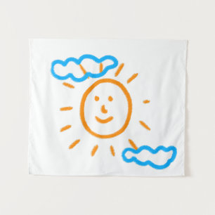 Upload Childs Drawing Turn Kids Artwork to Tapestry