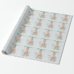 Upload Child's Photo First Christmas Wrapping Paper<br><div class="desc">Personalize this Christmas themed design with your child's photo and add the year below "First Christmas" text.</div>