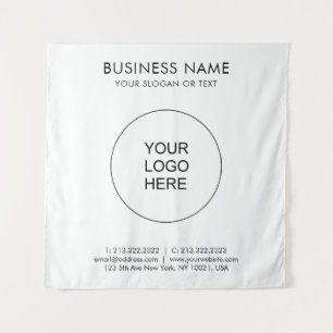 Upload Company Business Logo Add Text Template Tapestry