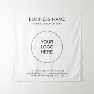Upload Company Business Logo Add Text Template Tapestry
