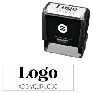 Upload Company Logo Custom Business Branding Self-inking Stamp