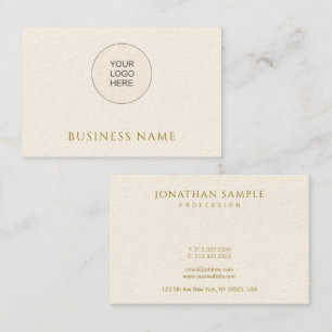 Upload Company Logo Here Modern Personalized Business Card