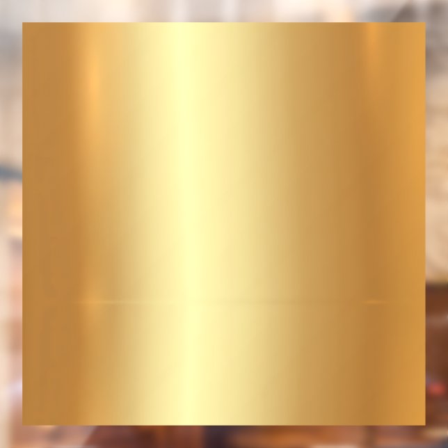 Upload Company Logo QR Code Text Gold Blank Custom Window Cling (Sheet 2)