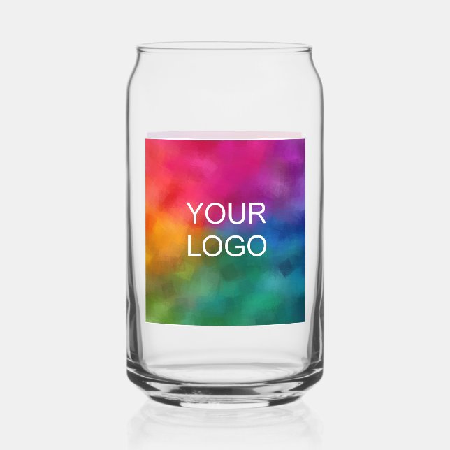 Upload Corporate Business Company Logo Name Here Can Glass (Front)
