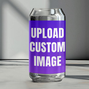 Upload Custom Image - Add Your Own To Print On A Can Glass