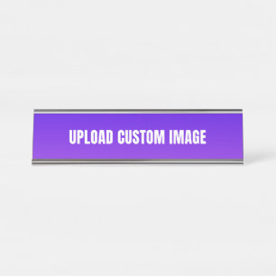 Upload Custom Image - Add Your Own To Print On A Desk Name Plate
