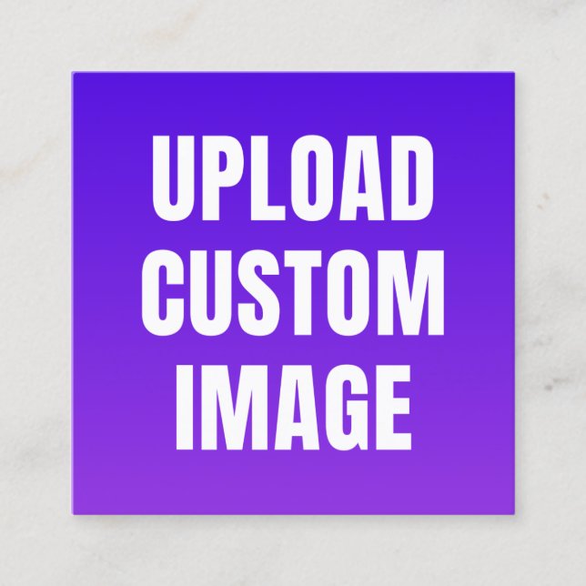 Upload Custom Image - Add Your Own To Print On A Enclosure Card (Front)