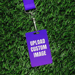Upload Custom Image - Add Your Own To Print On A ID Badge