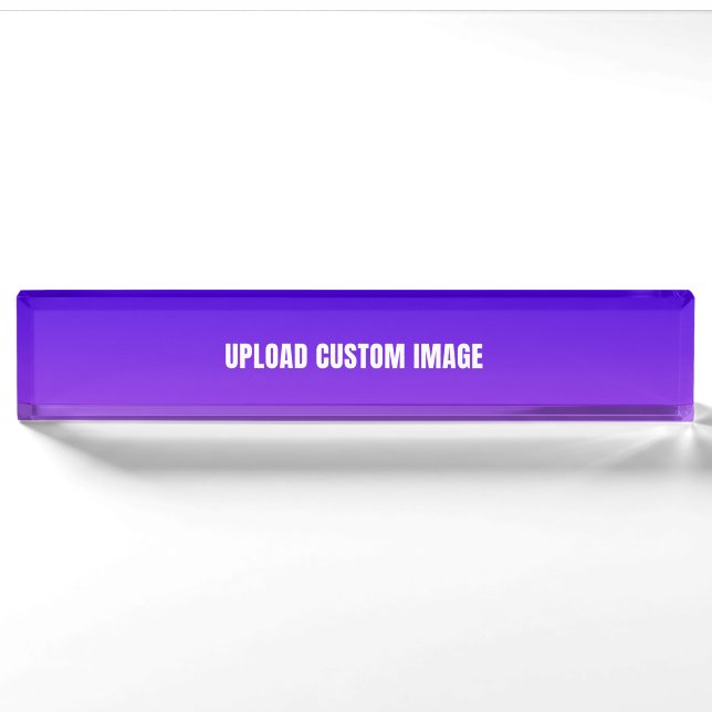 Upload Custom Image - Add Your Own To Print On A Nameplate (Front)