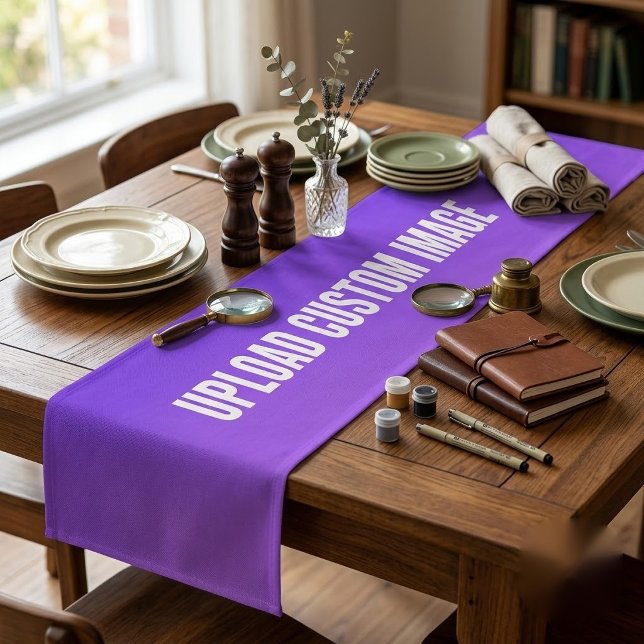 Upload Custom Image - Add Your Own To Print On A Short Table Runner (Creator Uploaded)