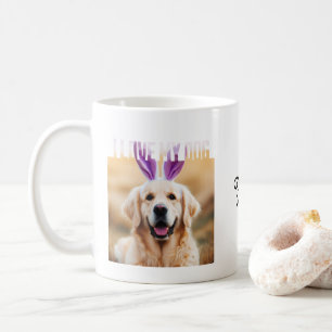 Upload Custom Pet Photo I Love My Dog Coffee Mug