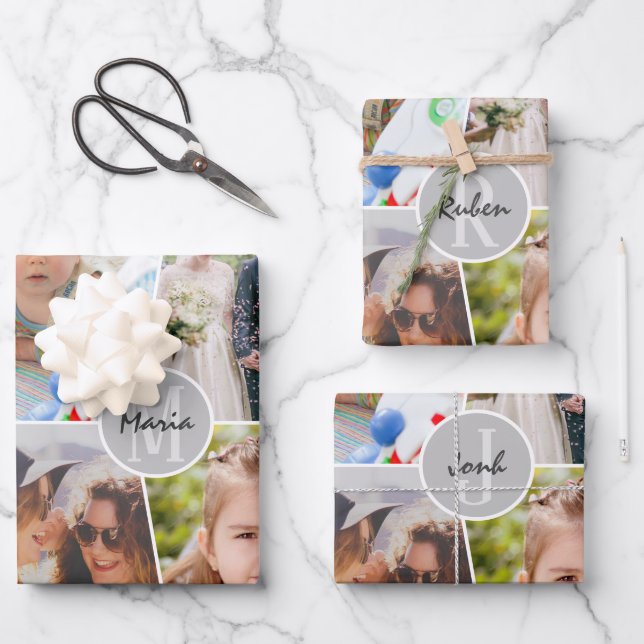 Upload customised photo wrapping paper sheet (Front)