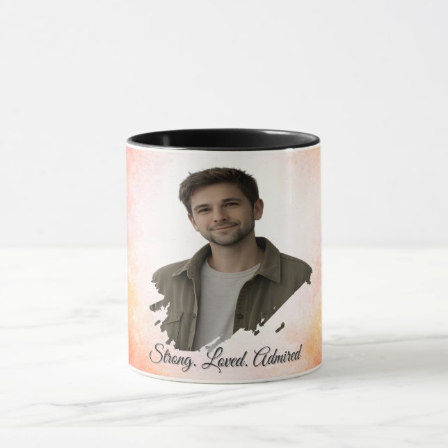 Upload His Photo- Personalized Custom Gift for Him Mug (Center)