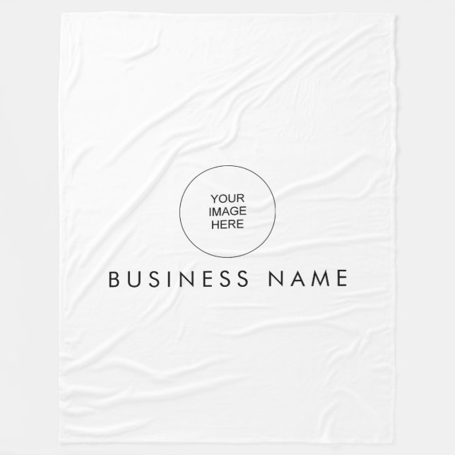 Upload Hostel Motel Hotel Logo Here Stylish Simple Fleece Blanket (Front)