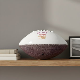 Upload Image Logo Blank White American Football