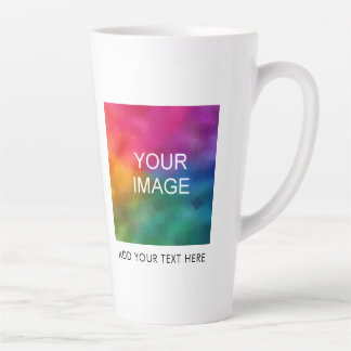 Upload Image Photo Company Logo Name Text Large Latte Mug