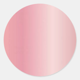 Upload Logo Add Your Text Elegant Rose Gold Blank Classic Round Sticker