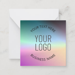 Upload Logo   Colourful Changing Gradient Colours  Card